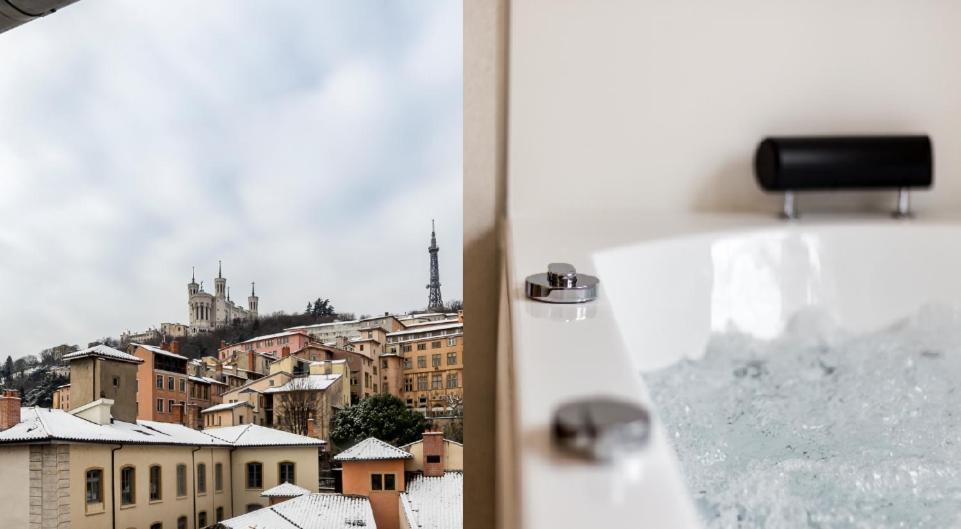 Sky'Room - Jacuzzi & Vue - Vieux ลียง ภายนอก รูปภาพ